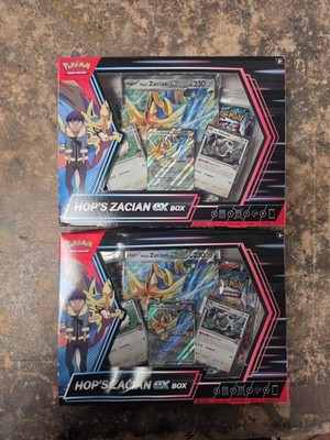 Pokémon TCG: Hop s Zacian ex Box x 2 - Brandneu & Sealed *Beschreibung lesen*