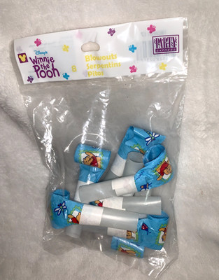 New VTG Hallmark Party Express Disney Winnie The Pooh Blowouts Party Favors