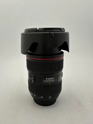 Canon Zoom Lens EF 24-70mm 1:2.8 L ii USM with Hood & Cap - Image 1 of 4