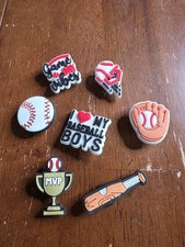 7 Assorted Baseball Crocs Jibbitz Charms ST5