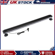 LED Amber Flashing Beacon Light Bar 120cm Recovery Strobe 12V 24V For Truck Van