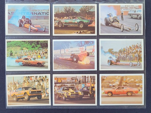 1971 Fleer AHRA Drag Champs Complete Set (63), Printed in Philadelphia - Picture 14 of 15