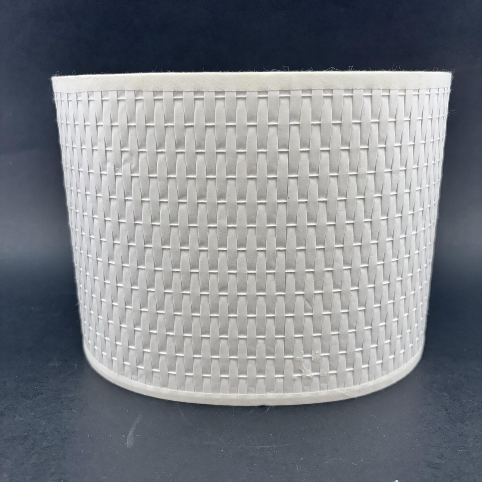 IKEA Alang 9” Oval Off White Woven Wall Lamp Light Shade Lampshade Basket