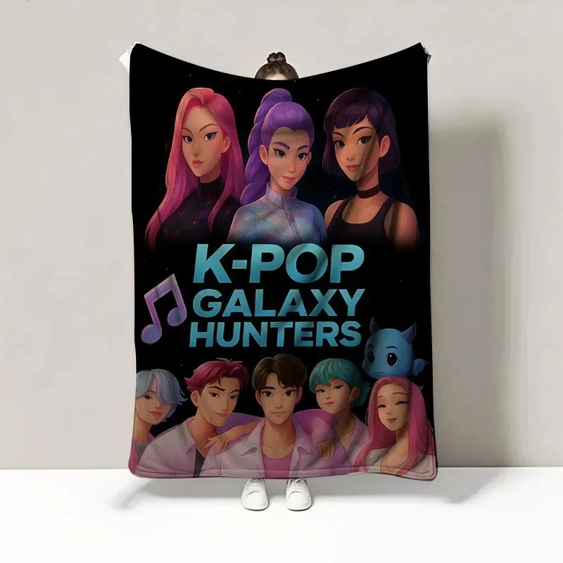 Kpop Demon Hunters Galaxy Saja Boys Huntrix K Pop Fleece Blanket