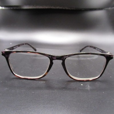 Keystone Eyeglass Frames Full Rim Rectangle Tortoiseshell Purple Brown 50-18