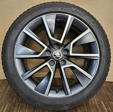 1 original Skoda Karoq Alufelge 7x18 ET45 Braga 57A601025L 57A601025D WR 215/50