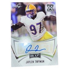 2021 Leaf Ultimate Draft Rookie Autographs Jaylen Twyman #BA-JT3