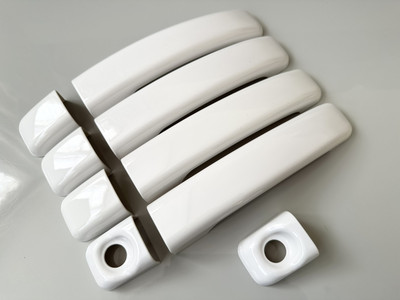 GLOSS WHITE DOOR HANDLE COVERS FITS NISSAN PRIMASTAR TEKNA ACENTA 2022+ PANEL