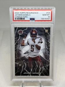 Jayden Daniels 2024 Topps Resurgence Conductors #C6 PSA 10 Gem Mint Rookie RC