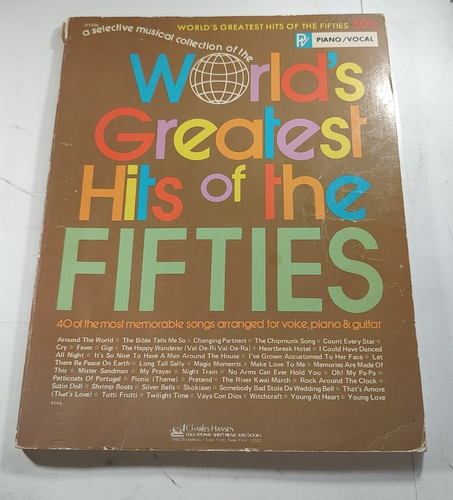 I più grandi successi del mondo degli anni Cinquanta per pianoforte e voce libro di canzoni vintage
