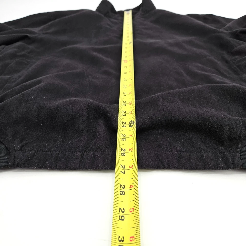 Zero Restriction Golf 1/4 Zip Long Sleeve Suede Pullover Black Jacket Mens Large - Image 3 of 4