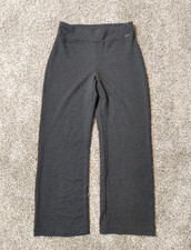 Tahari Wide Leg Women s Sz M Liquid Fabric Pull On Pants- Dark Gray