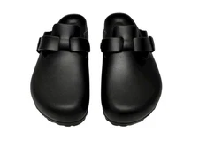 Birkenstock Boston Eva Black Rubber Clogs Unisex Size 10 Women Size 8 Men