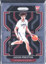 2021-22 Panini Prizm Jason Preston #327 Rookie RC Los Angeles Clippers