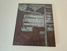 Town of Ocean City MD Printing Block Wood Metal