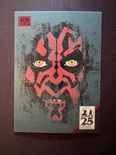 2024 Topps Chrome Star Wars Galaxy 25th Anniversary Darth Maul AM-8 Red /5