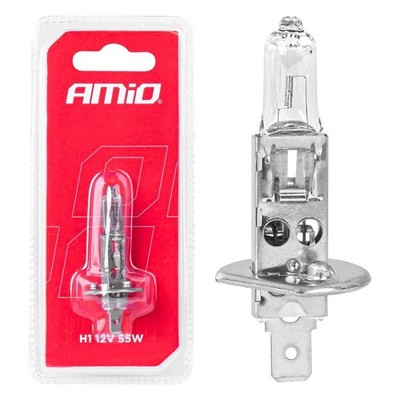 AMiO Halogenlampe H1 12 V 55 W, 1 Stück, Blister