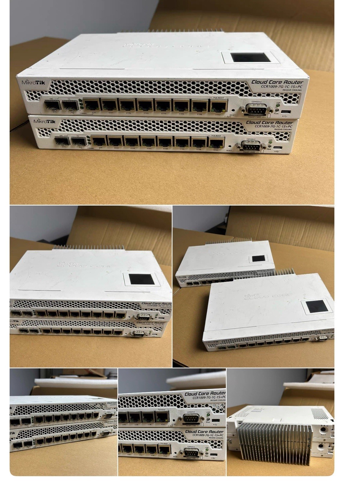 1PCS Used MikroTik CCR1009-7G-1C-1S+ router #tr