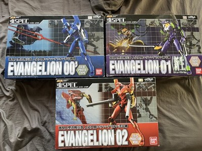 EVANGELION Spec XS - XS-09, XS01R, XS-08 - BANDAI - Eva 00 -01 -02 SET
