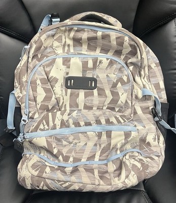 Samsonite Turn Up Backpack 32L Adjustable Shoulder Strap Blue Gray With Hip Belt