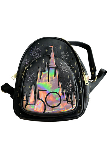 Disney Parks 50th Anniversary Castle Loungefly Mini Backpack - Picture 1 of 6