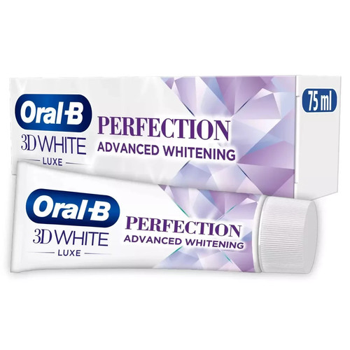 3 x Oral-B 3D White Luxe Perfection Zahnpasta, Whitening Enamel Protect - 75ml - Bild 2 von 4
