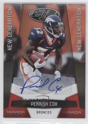 2010 Certified Mirror Red Signatures 94/250 Perrish Cox #251 Rookie Auto RC 0v1