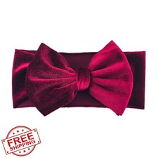 Koolgil Baby Girl Velvet Big Bowknot Headband Toddler Hairband