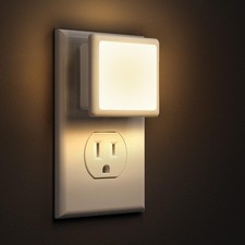 Night Lights Plug into Wall 2-Pack 0.3W Plug in Night Light Dusk to Dawn 3000K