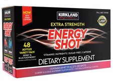 Kirkland Signature Extra Strength Energy Shot, 48 Bottles, 2 Oz Each, 2 Flavors