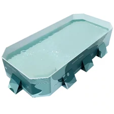 Foldable 112 In. X 66 In. Rectangular Frame Pool, Portable Outdoor Family Pool,