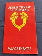 Palace Theatre 1976 Programme Jesus Christ Superstar Andrew Lloyd Webber