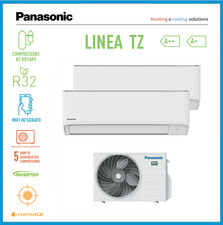 PANASONIC LINEA TZ CLIMATIZZATORE DUAL 9000+9000BTU INVERTER R32 A++A+ WIFI