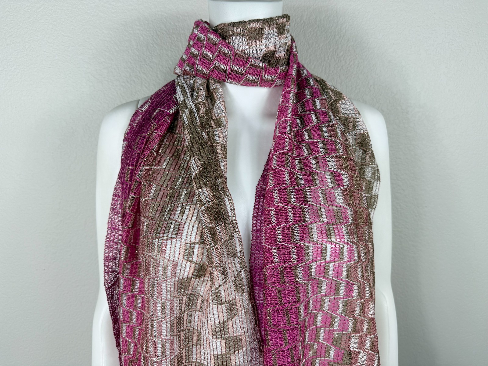 MISSONI Scarf Long/Rectangular Multi Metallic - N… - image 4