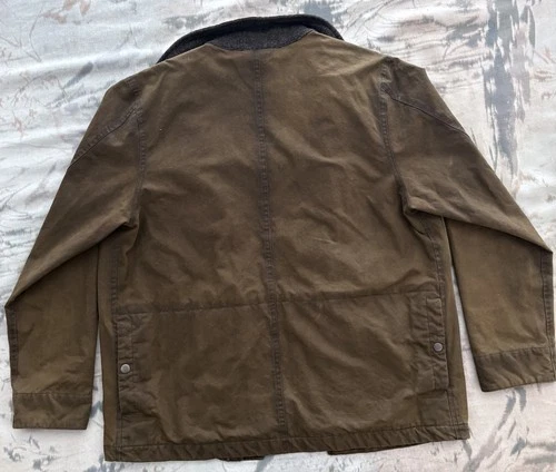 Huckberry Flint and Tinder Hudson Jacket Waxed Waterproof Flannel Lining, Large image 2