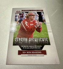 2023 Bowman U Alabama Crimson Tide Season Highlights Nick Saban #79 