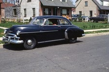 1950 Chevrolet Styleline Notchback Deluxe 2-door Car 35mm Red Kodachrome Slide 1950 Chevrolet Styleline Notchback Deluxe 2-door Car 35mm Red Kodachrome Slide