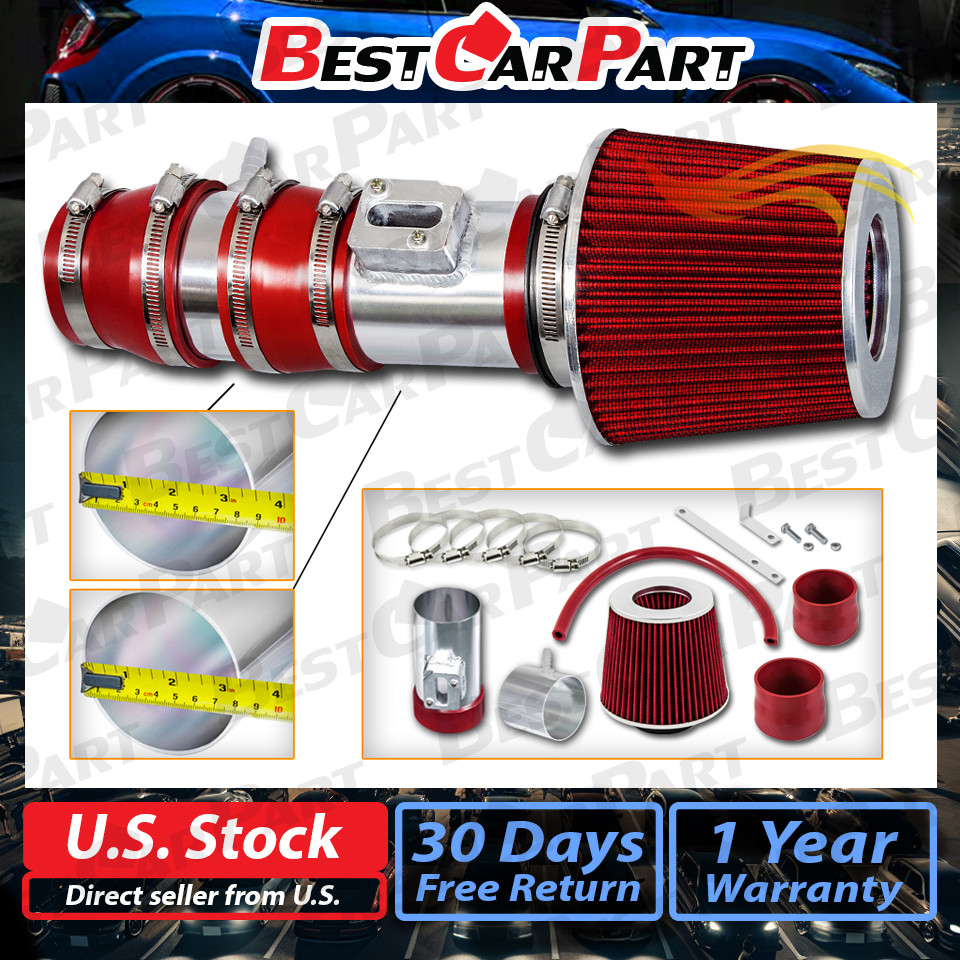 BCP RED For 08-12 Accord & CrossTour 3.5 V6 TL Racing Air Intake Kit +Filter