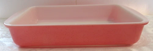 Vtg Pyrex Flamingo Pink Oblong Baking Dish #231 1 1/2qt Kitchen Ware