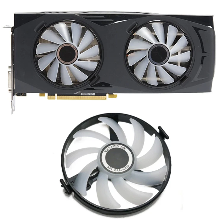 Cooling Fan Replace For XFX AMD Radeon RX 470 480 570 4G 580 8G