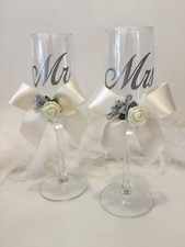  Brautundbräutigamgläser Hochzeit Mr&Mrs Sektglas Nisan Nikah Gelin Damat Kadehi