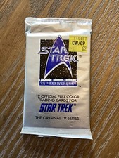 Star trek trading card (1991) 25th anniversary 9 Unopened Packs & 12 Single Card
