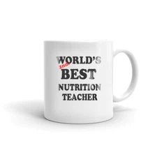 World's 2nd Best Nutrition Teacher Coffee Tea Mug Gift for Nutrition Educator