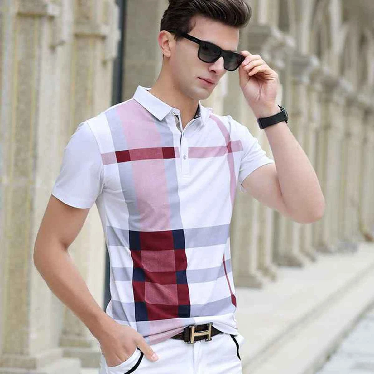 CaMisas Para HomBre Moda De Manga Para Hombres Camiseta Casual