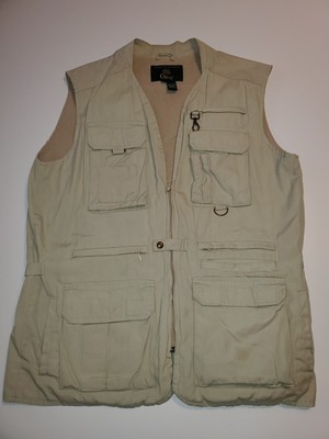 ORVIS mens Field Vest sz L fishing hunting utility safari vented game pouch