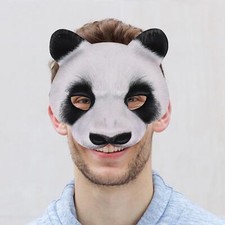 Panda Masks Cosplay Kopfbedeckung Augenmaske für Erwachsene Männer Frauen