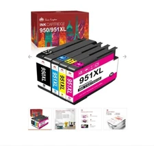 951XL 950XL 4Pk Inkjet Cartridge Toner Compatible HP Officejet