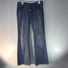 Amethyst Lt Wash Low Rise Distressed Jeans Womens Size 11 Macau