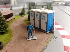 Carrera Digital BRM Slotcars Dixi Toi Toi WC 3-fach 1:32 1:24 Deko Zubehör