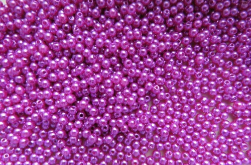 300 x 4mm Faux Pearl Beads. Acrylic. Various Colours. Craft Jewellery Making. UK - Picture 14 of 31